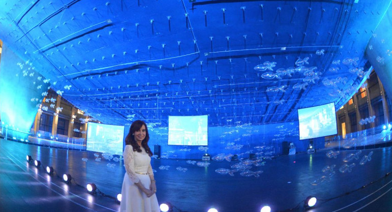 Cristina Kirchner en el Centro Cultural Kirchner