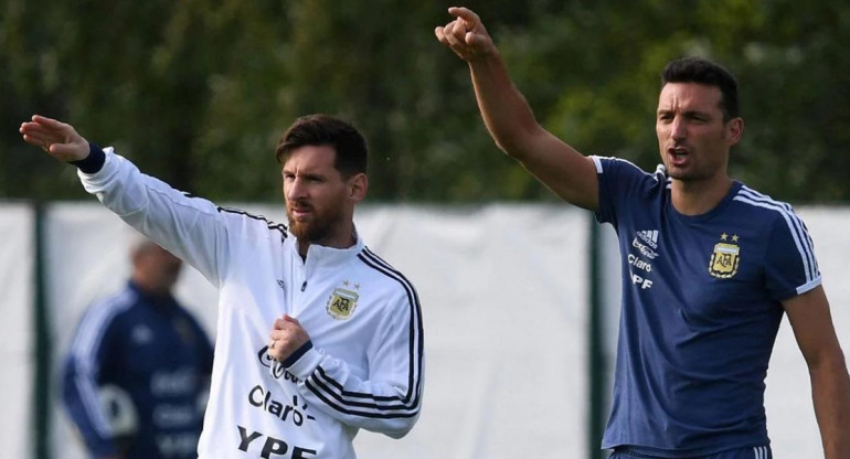 Messi y Scaloni - Selección Argentina de fútbol - Deportes