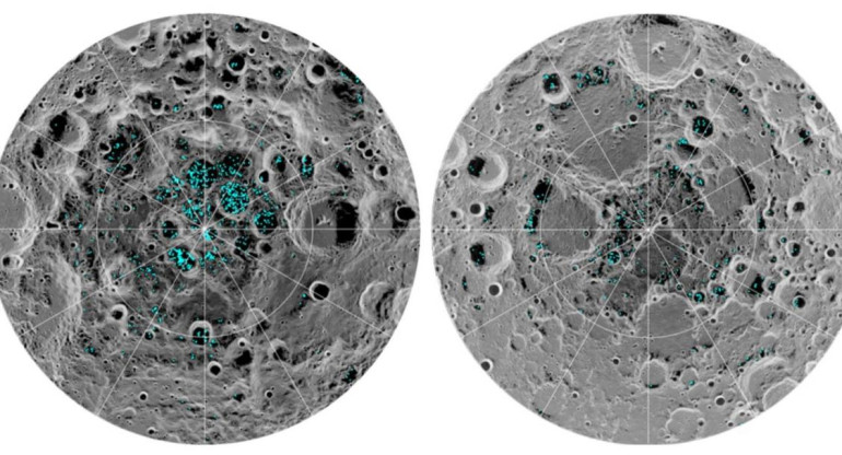 Confirman la presencia de hielo en la superficie de la luna