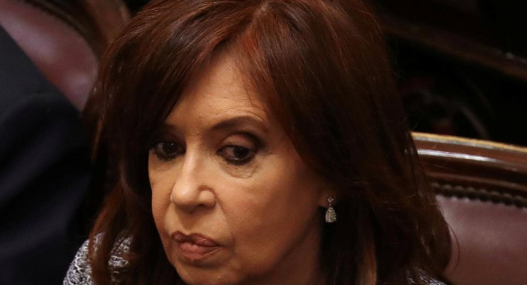 Cristina Kirchner en el Senado (Reuters)