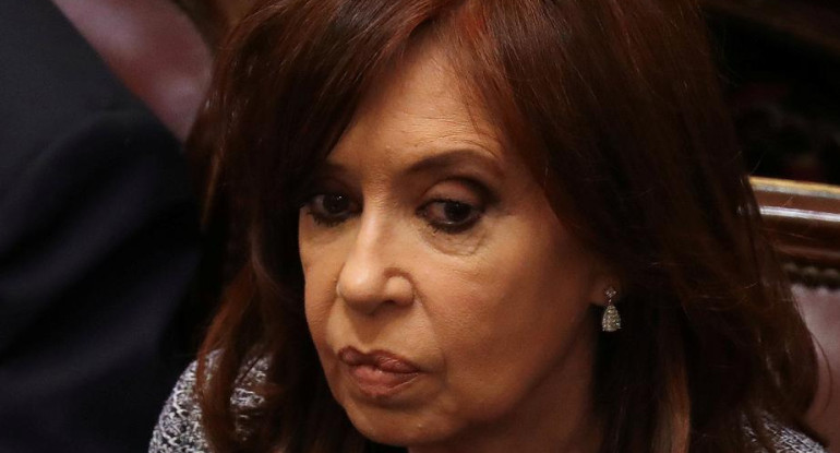 Cristina Kirchner en el Senado (Reuters)