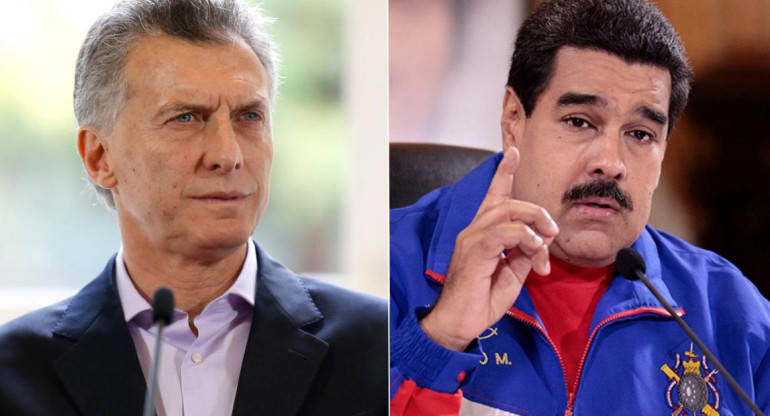 Mauricio Macri y Nicolás Maduro