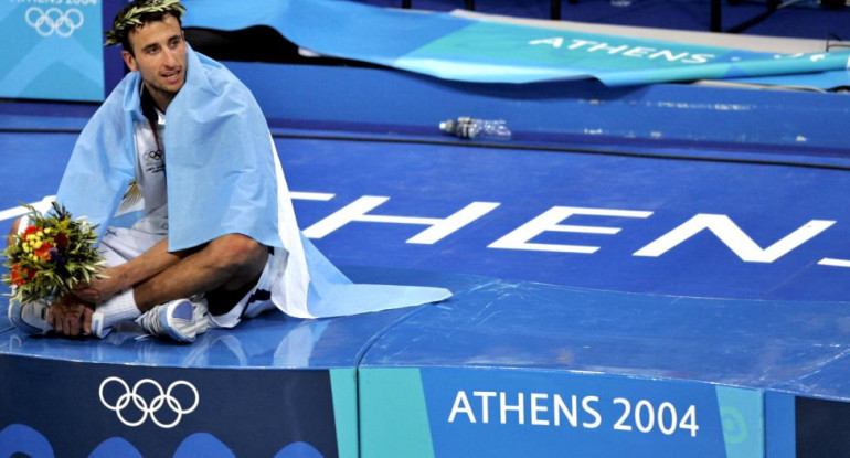 Emanuel Ginóbili en Selección Argentina, Atenas 2004 (Reuters)
