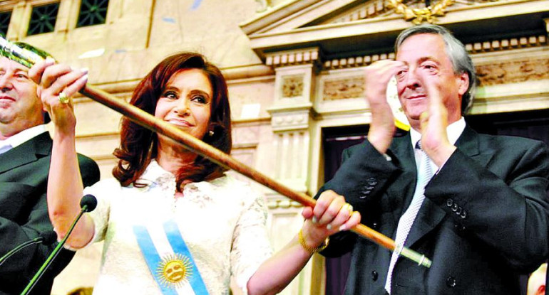Bastones presidenciales de Cristina y Néstor Kirchner