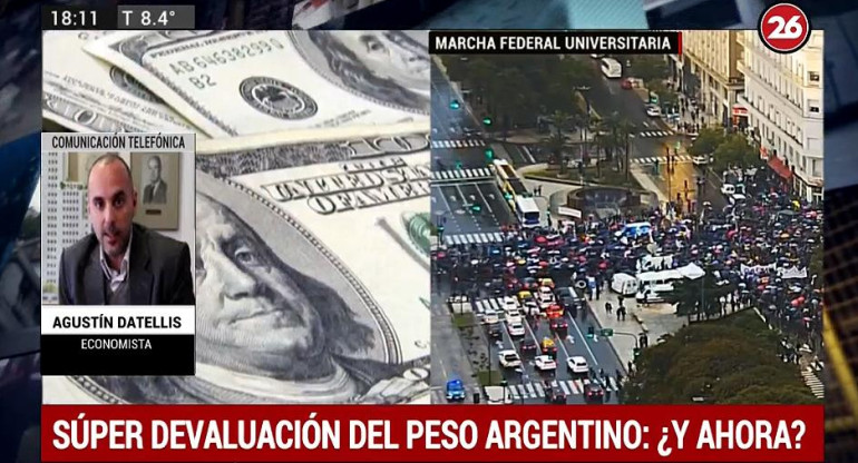 Suba del dólar - Agustín Datellis - Economía - Canal 26