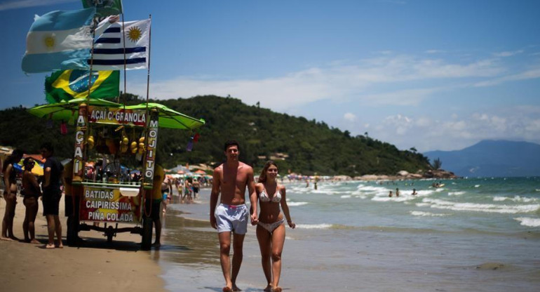 Argentinos de vacaciones en Florianópolis