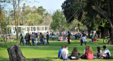 Estudiantes en el Día de la Primavera