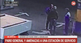 Amenaza a estación de servicios en medio de paro general (Canal 26)