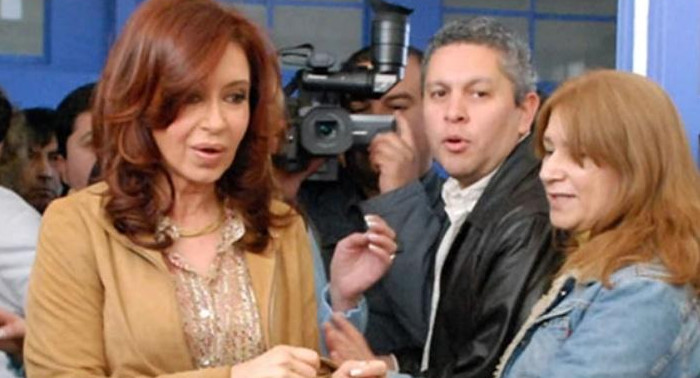 Víctor Fabián Gutierrez junto a Cristina Kirchner