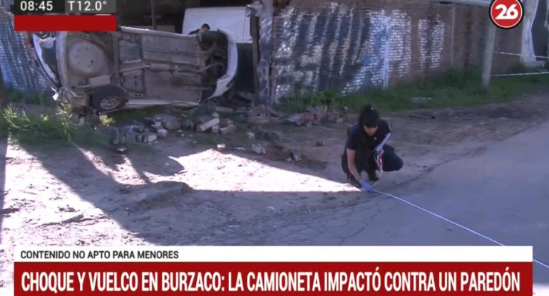 Choque fatal en Burzaco - dos muertos (Canal 26)
