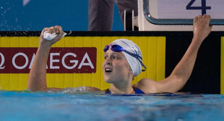 Anastasia Gorbenko, joven nadadora israelí hace historia en los Juegos de la Juventud Buenos Aires 2018