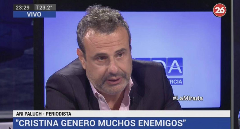 Ari Paluch con Roberto García en La Mirada (Canal 26)
