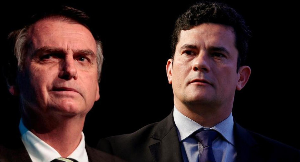 Jair Bolsonaro y Sergio Moro, Gobierno de Brasil, juez, ministro, política, internacionales