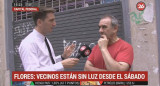 Vecinos sin luz en Flores, Canal 26 EDESUR