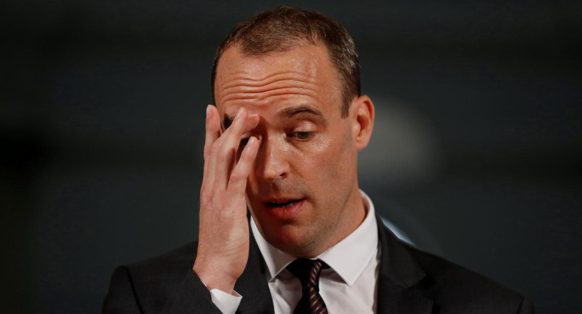 Dominic Raab, ministro británico del Brexit (Reuters)