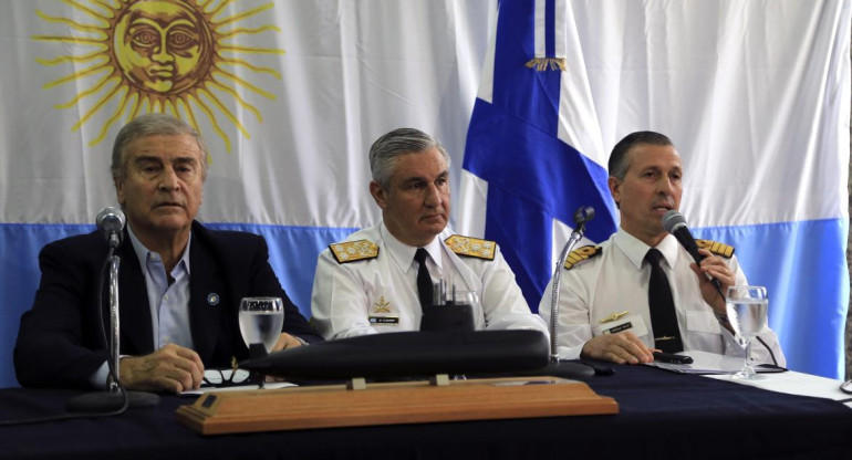 Conferencia de prensa - Armada Argentina hallazgo ARA San Juan Agencia NA
