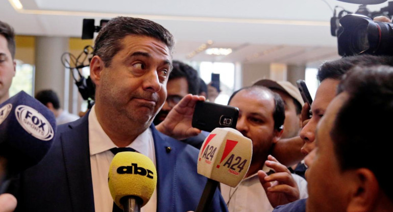 Daniel Angelici, reunión con Conmebol en Paraguay, Superfinal de Copa Libertadores, Reuters