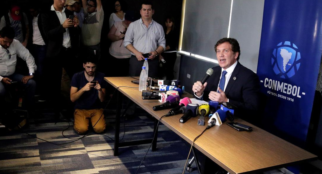 Alejandro Domínguez, Conmebol, Superfinal de Copa Libertadores, River, Boca, Reuters