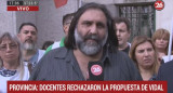 Baradel, docentes, Canal 26