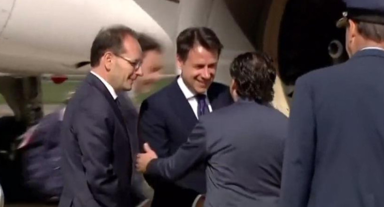 Giuseppe Conte, primer ministro italiano, llegada a la Argentina, G20