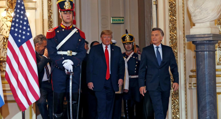 Mauricio Macri y Donald Trump en Casa Rosada (Reuters)