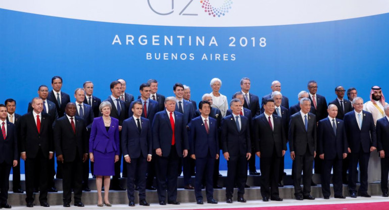 Foto de mandatarios en la Cumbre del G20 (Reuters)