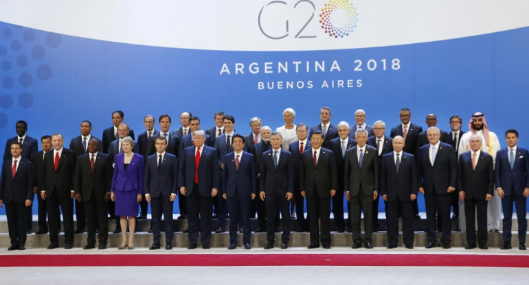 Foto de todos los líderes mundiales del G20, Reuters