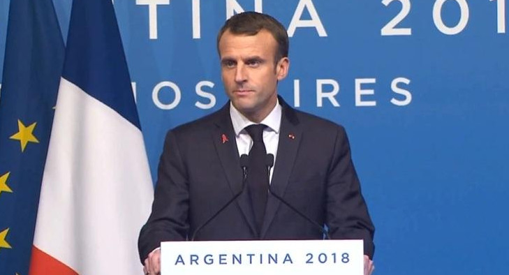 Conferencia de prensa de Emmanuel Macron en cierre del G20