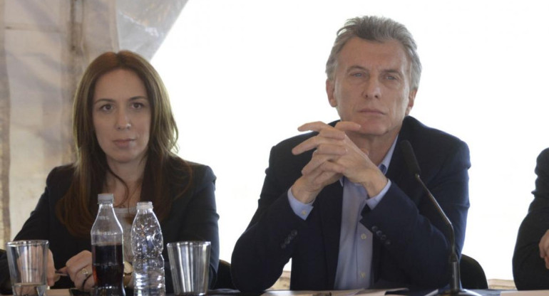 María Eugenia Vidal y Mauricio Macri - Agencia NA