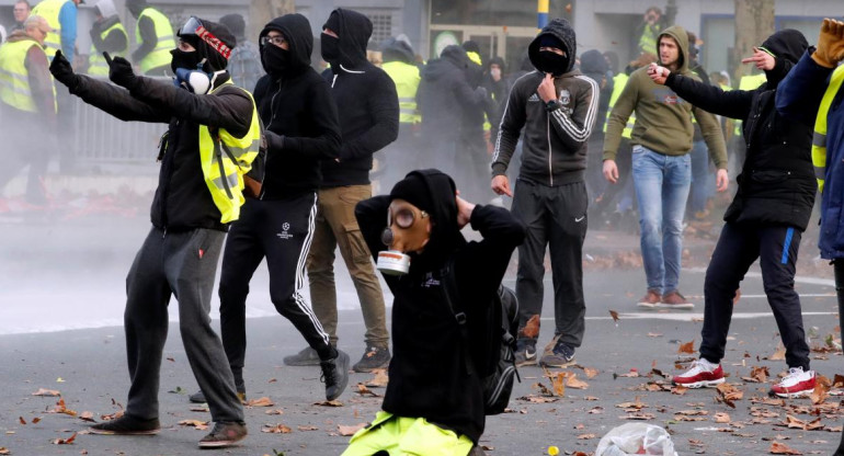 Incidentes en Bruselas de Chalecos Amarillos (Reuters)