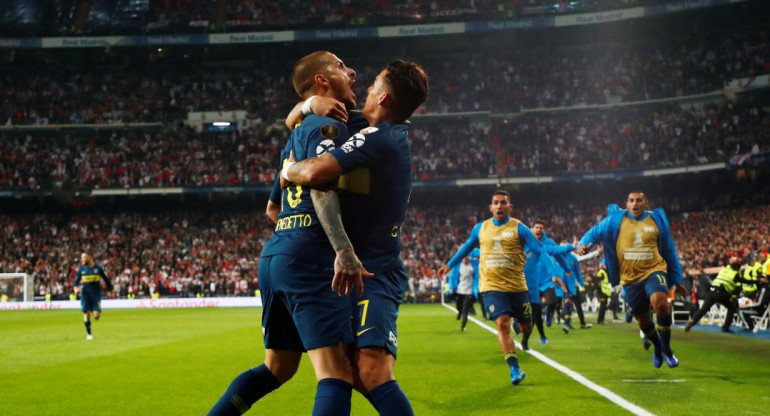 Superfinal Copa Libertadores primer gol de Boca, Darío Benedetto, Reuters