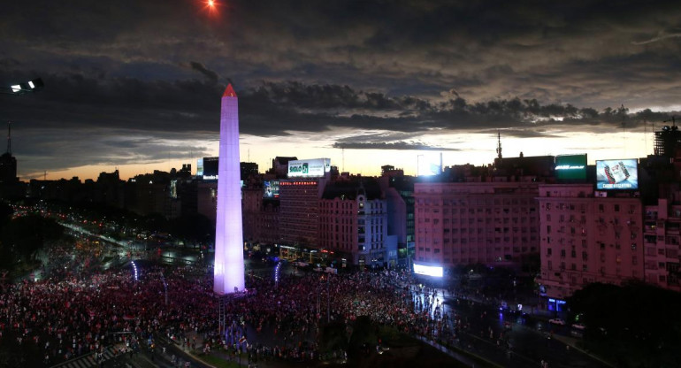 River, festejos en el Obelisco, Libertadores 2018, Reuters