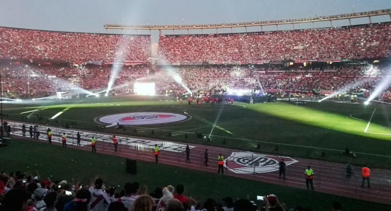 Festejos de River en el Monumental por Copa Libertadores