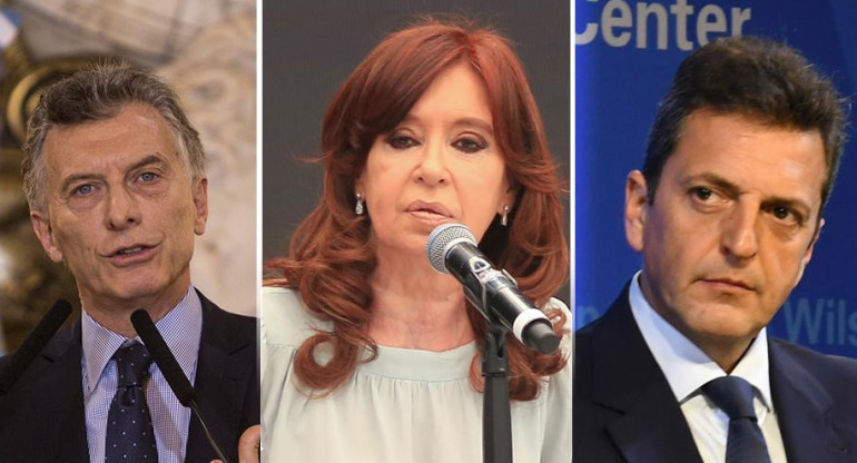 Mauricio Macri, Cristina Kirchner, Sergio Massa, política