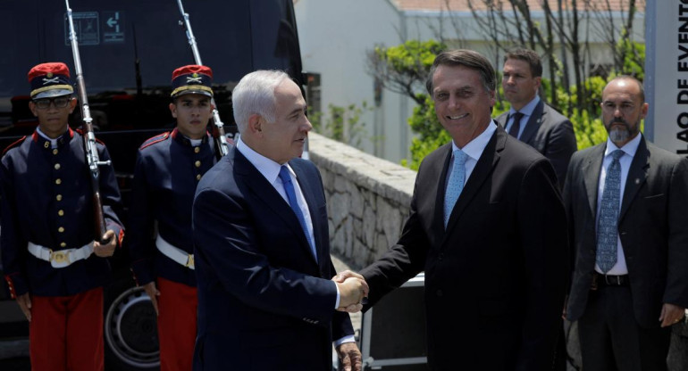 Netanyahu y Bolsonaro - Visita a Brasil Foto Reuters