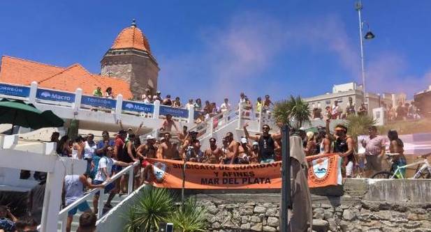 Guardavidas - Protesta a Mar del Plata