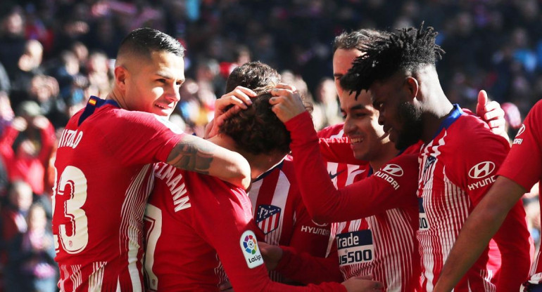 Festejo del Atlético Madrid (Reuters)