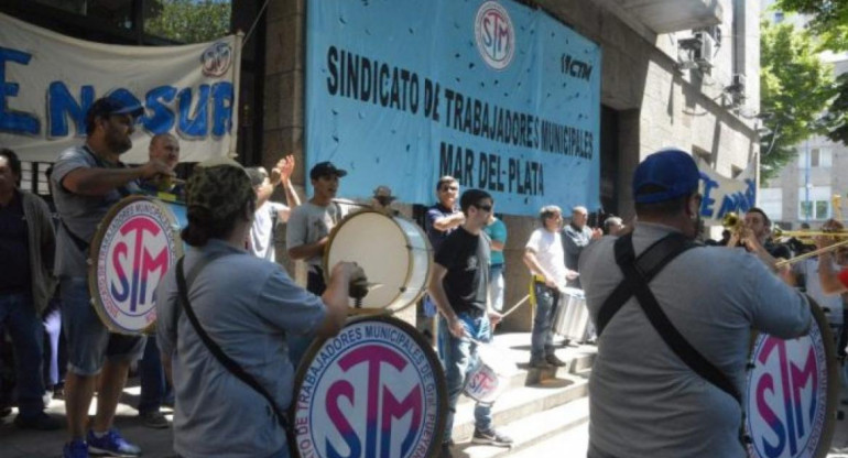 Reclamo de Sindicato de Trabajadores Municipales de Mar del Plata