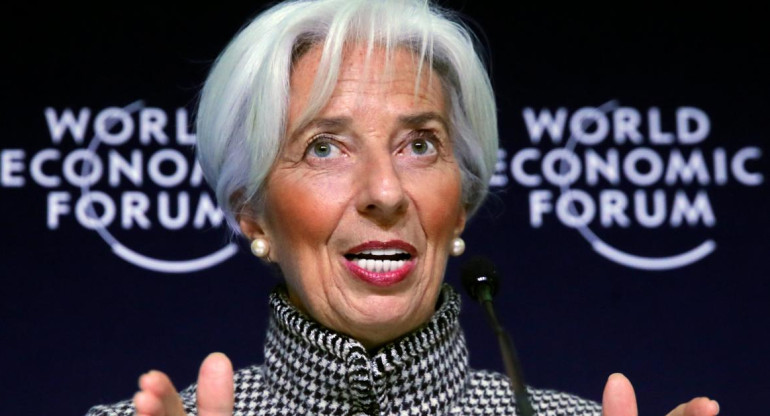 Christine Lagarde en el Foro de Davos (Reutes)