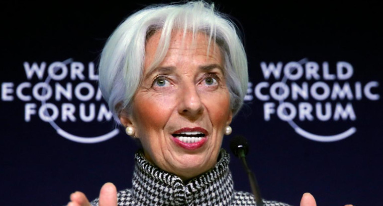 Christine Lagarde en el Foro de Davos (Reutes)