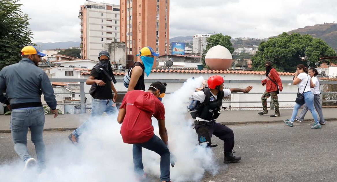 Incidentes durante marcha contra Maduro en Venezuela (Reuters)