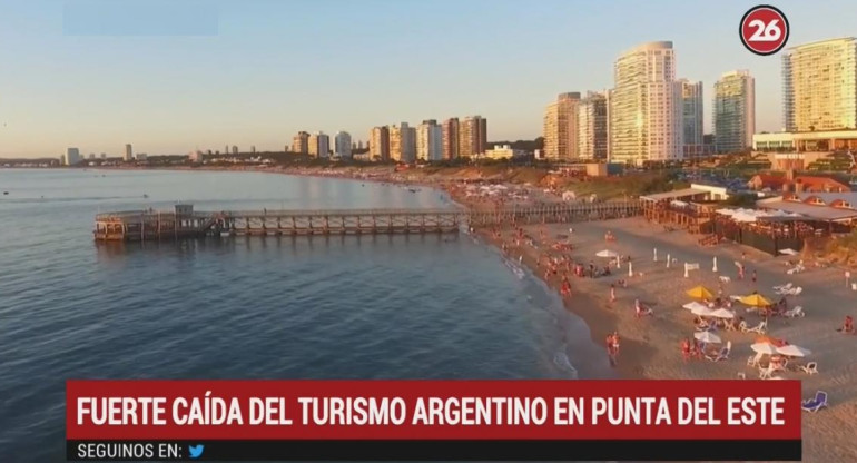 Caída de turismo argentino en Punta del Este