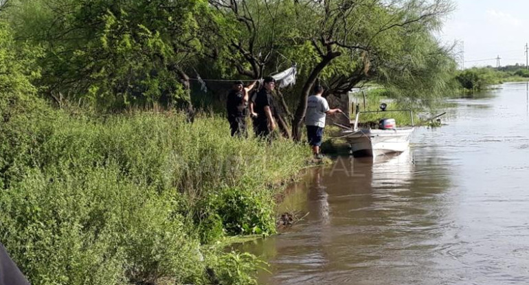 Búsqueda de Karen Fernández, Nena caída en aguas del Río Salado, Aire de Santa Fe