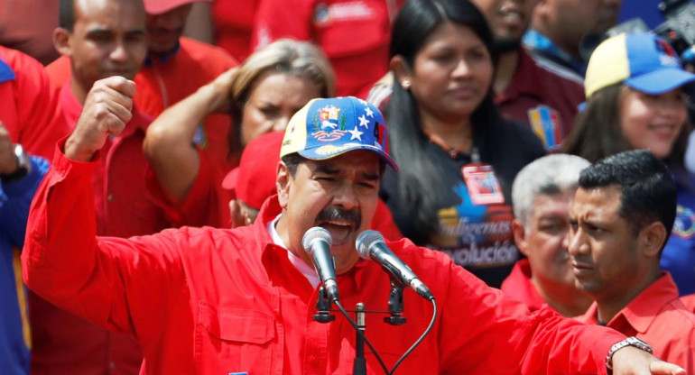 Nicolás Maduro en acto en Venezuela (Reuters)