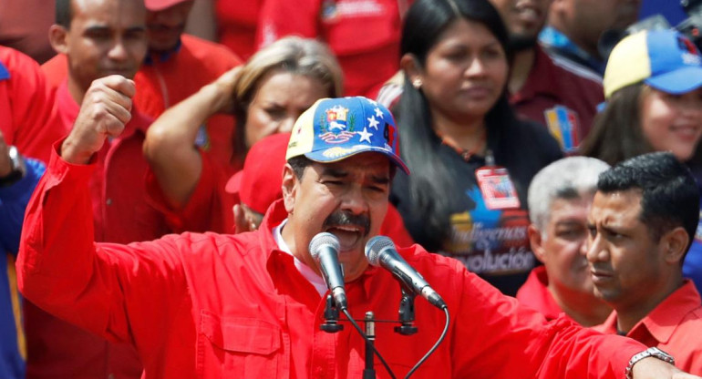 Nicolás Maduro en acto en Venezuela (Reuters)