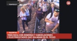 Dos electrocutados que viajaban en el techo del tren Roca (Canal 26)