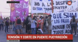 Tensión y corte en puente Pueyrredón de trabajadores de SIAM (Canal 26)