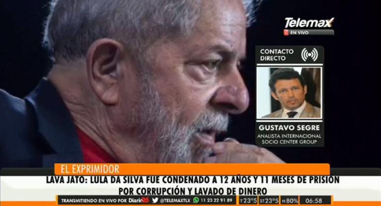 Condena a Lula, Gustavo Segré, Radio Latina