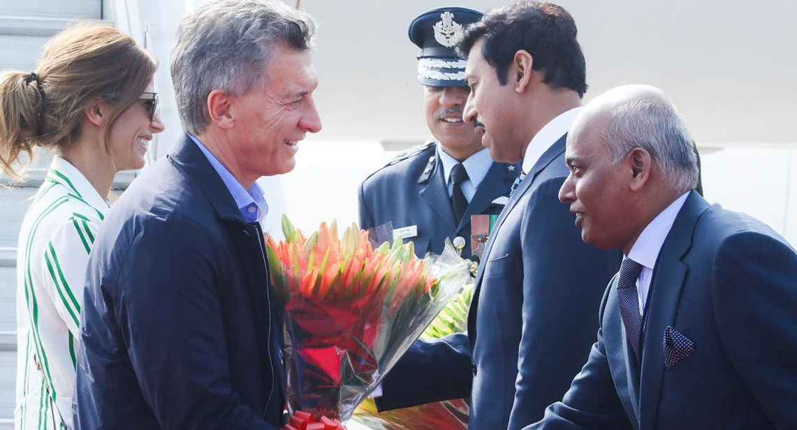 Mauricio Macri en la India