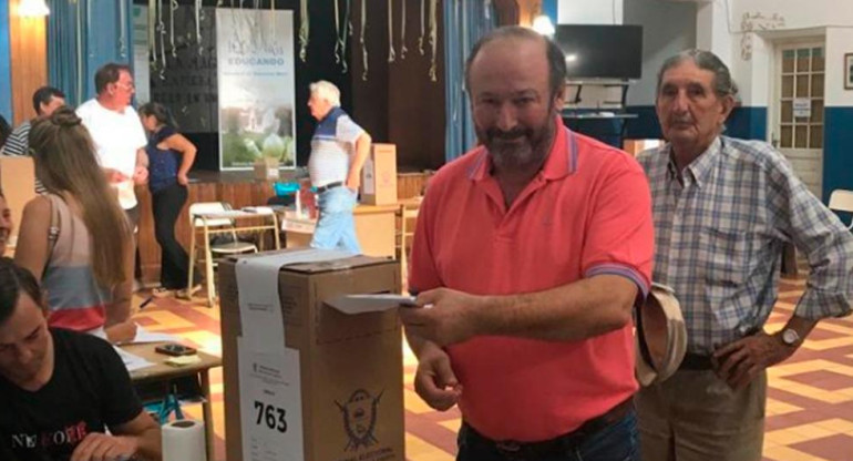 Elecciones en La Pampa, voto de Daniel Kroneberger